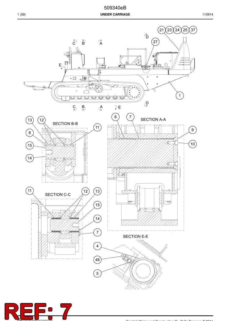 515393 515393 Spacer ring - Sandvik Technical Drawing