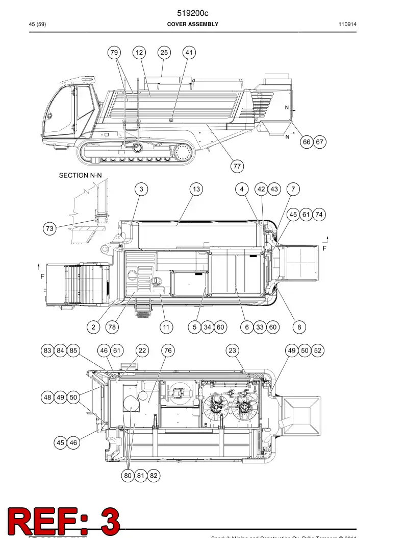 515436 515436 Plate - Sandvik Technical Drawing