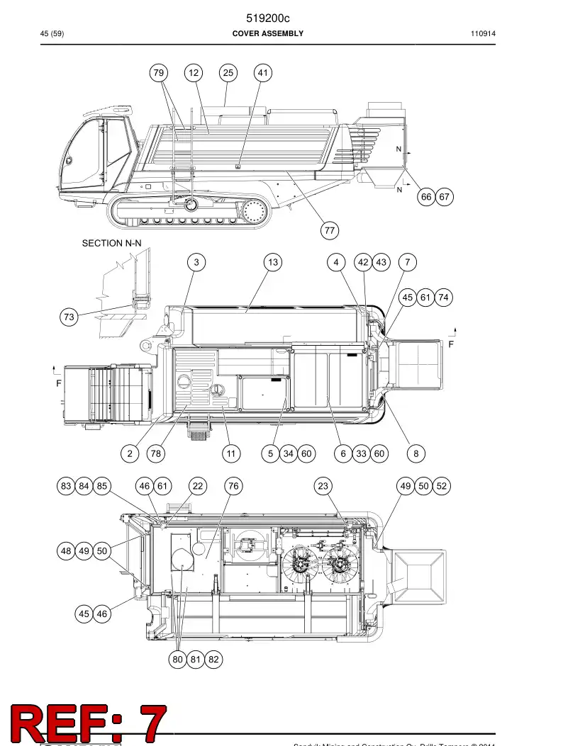 515499 515499 Plate - Sandvik Technical Drawing