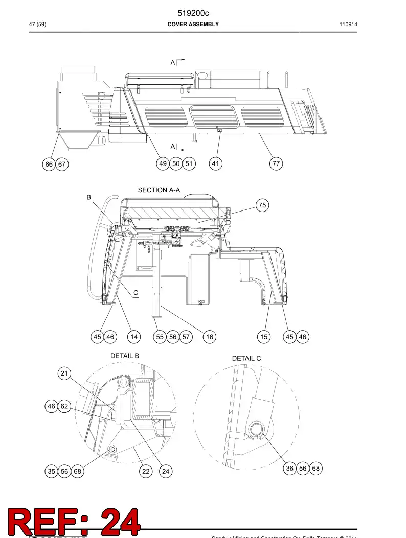 515526 515526 Plate - Sandvik Technical Drawing