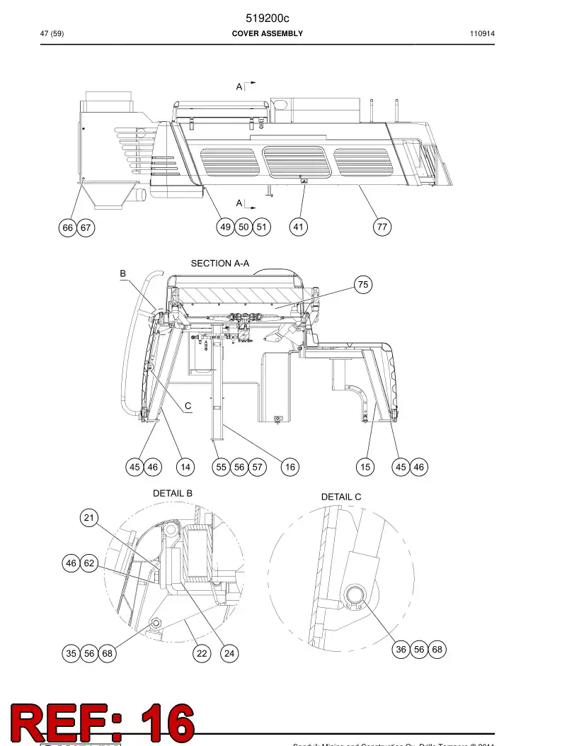 515635 515635 Plate - Sandvik Technical Drawing