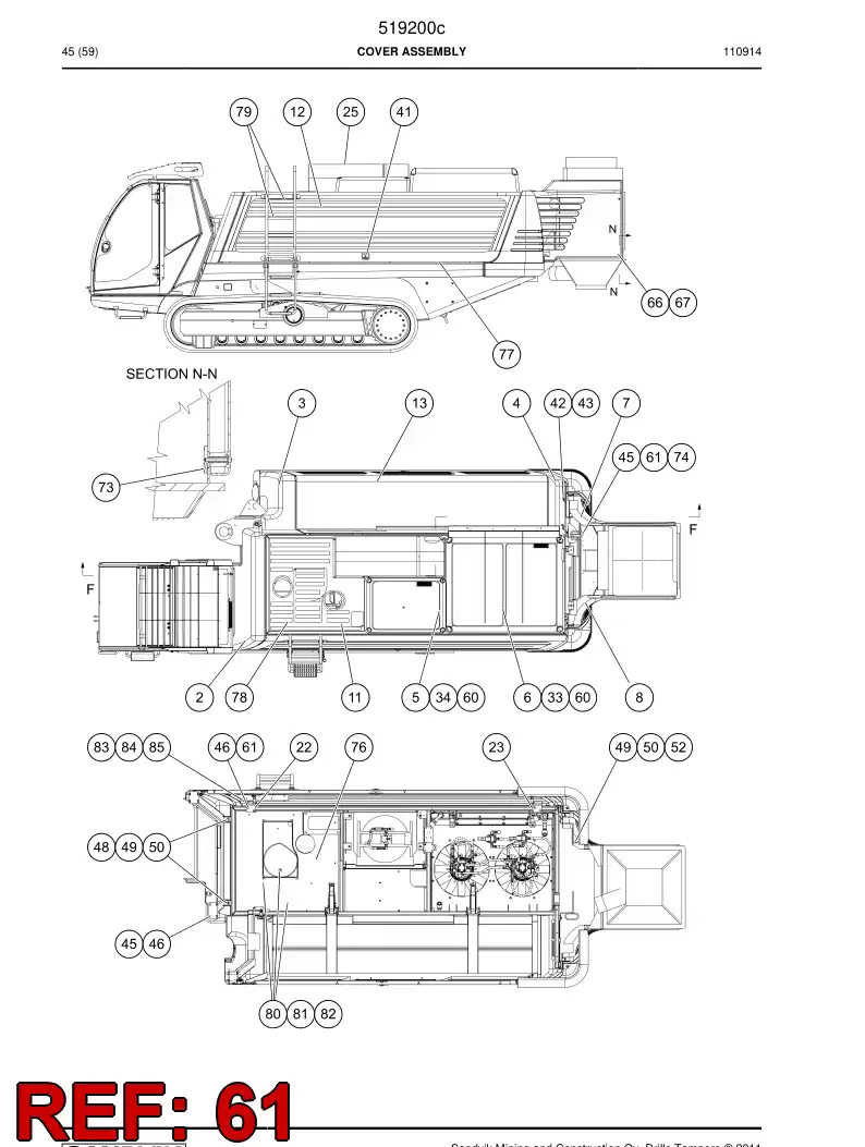 515663 515663 Bolt - Sandvik Technical Drawing