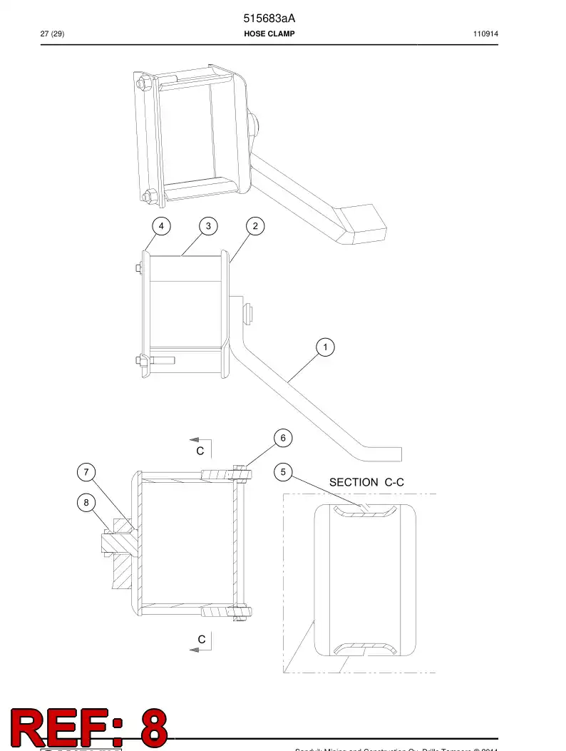 515687 515687 Flange - Sandvik Technical Drawing