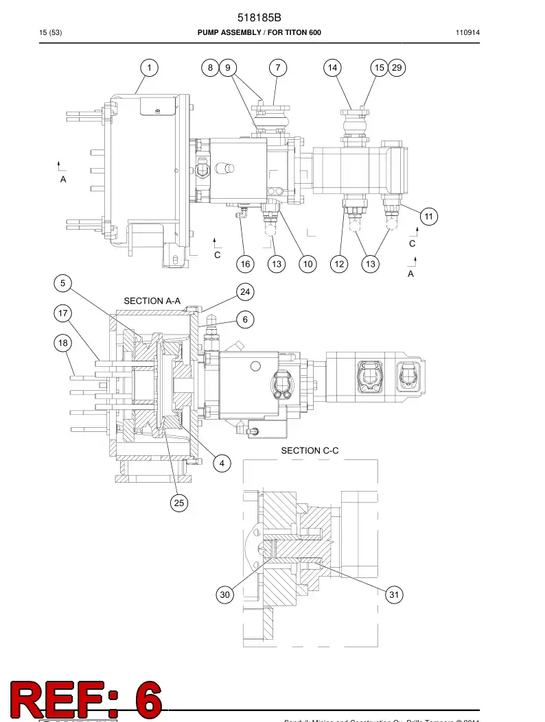 515704 515704 Flange - Sandvik Technical Drawing