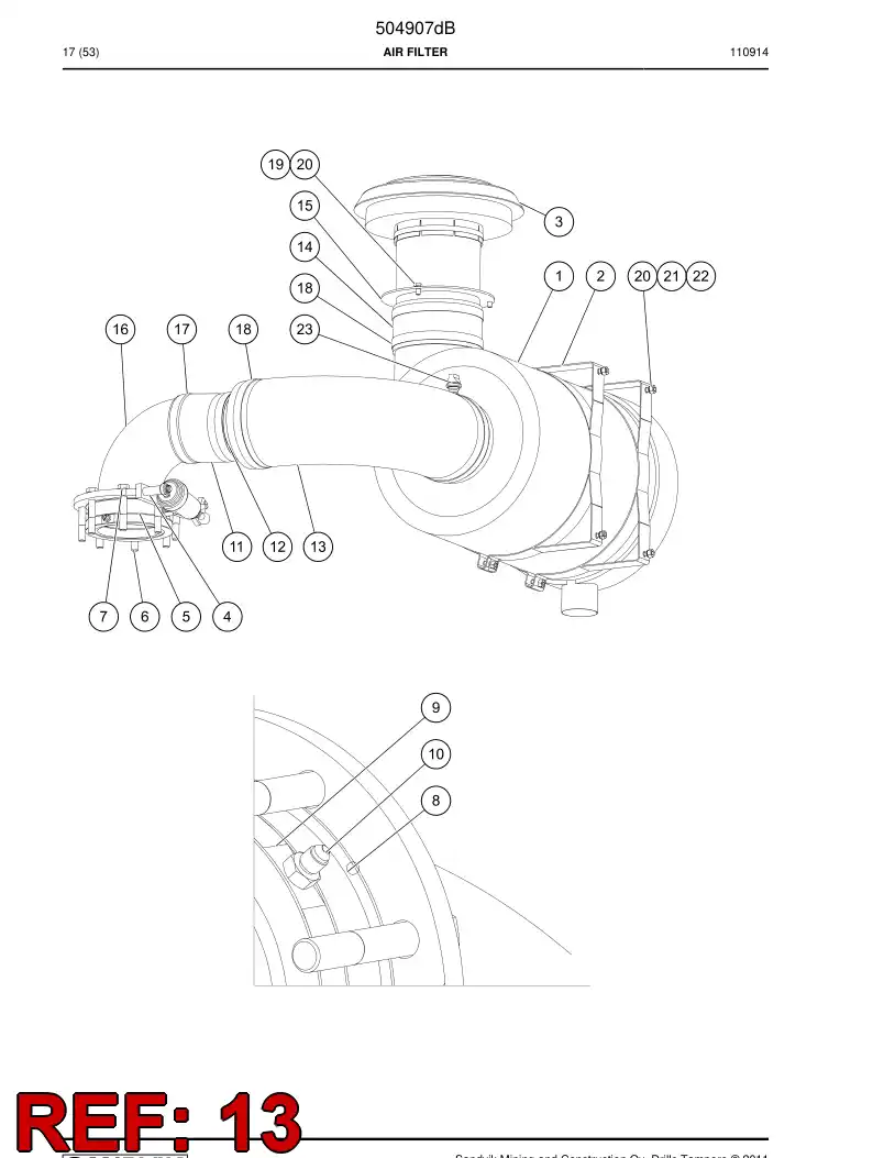 515707 515707 Elbow - Sandvik Technical Drawing