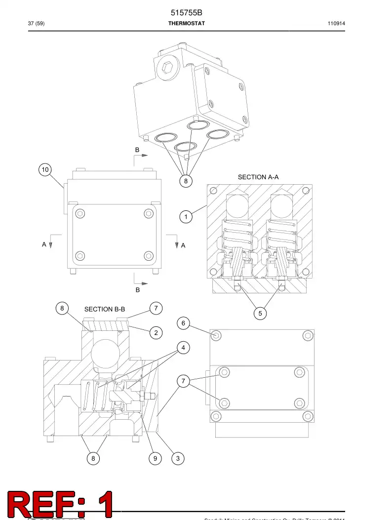 515756 515756 Section body - Sandvik Technical Drawing