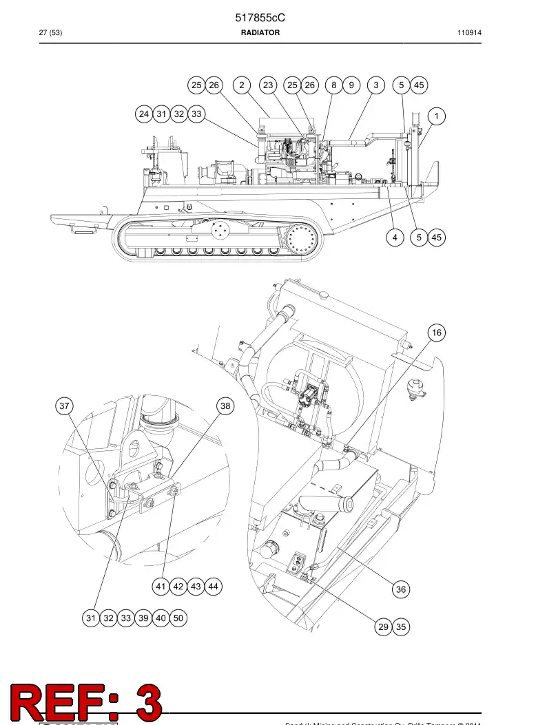 515880 515880 Pipe assembly - Sandvik Technical Drawing