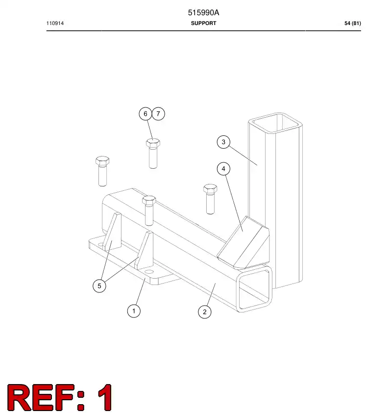 515991 515991 Flange - Sandvik Technical Drawing