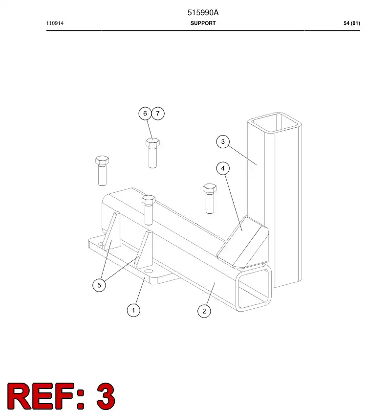 515994 515994 Square pipe - Sandvik Technical Drawing