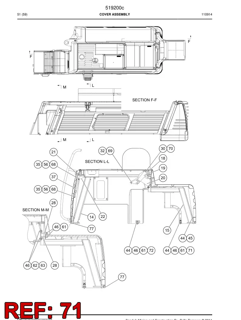 516119 516119 Plate - Sandvik Technical Drawing