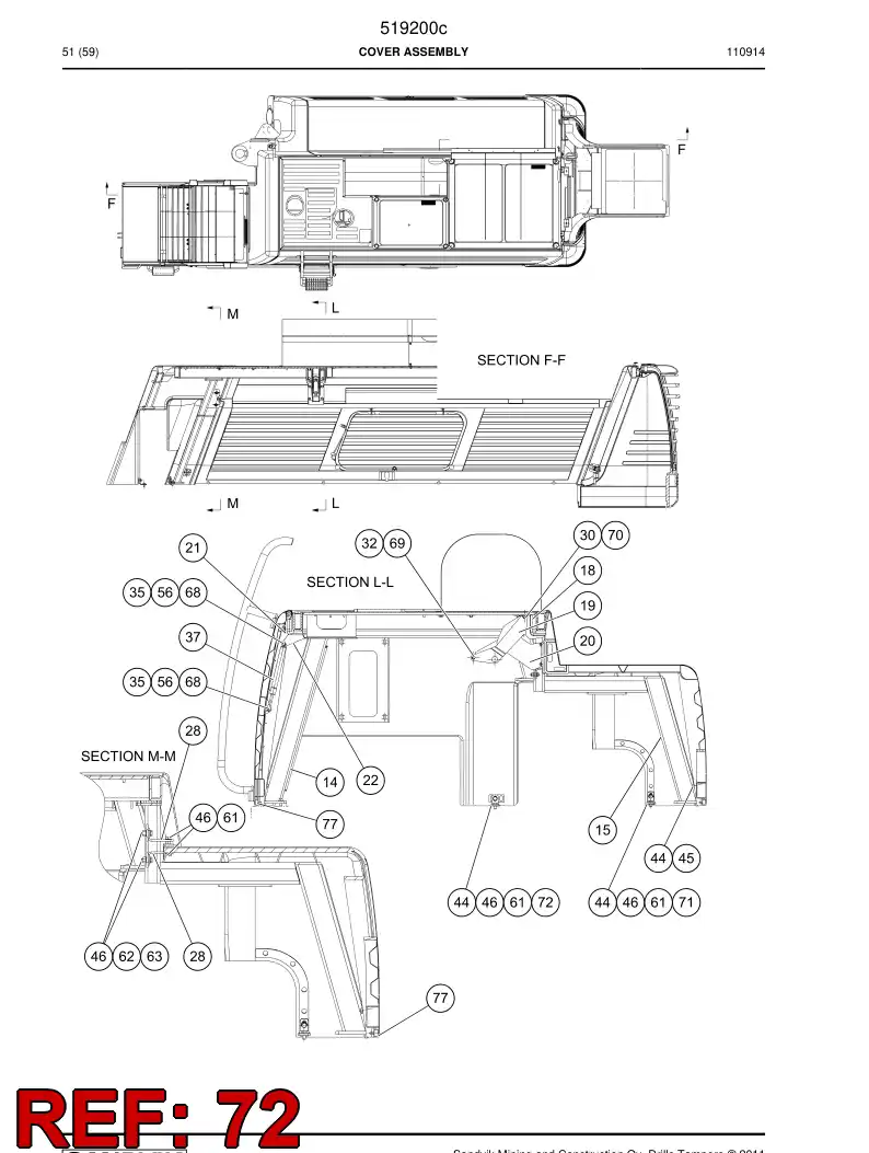 516122 516122 Plate - Sandvik Technical Drawing