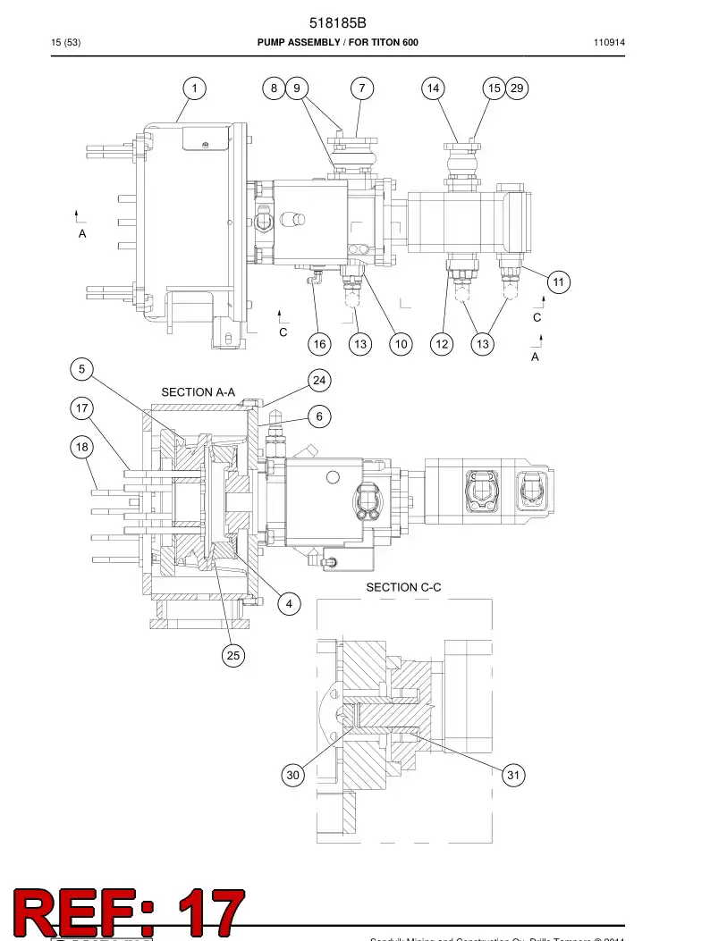 516167 516167 Bolt - Sandvik Technical Drawing