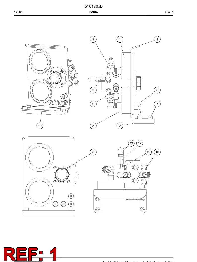 516171 516171 Plate - Sandvik Technical Drawing