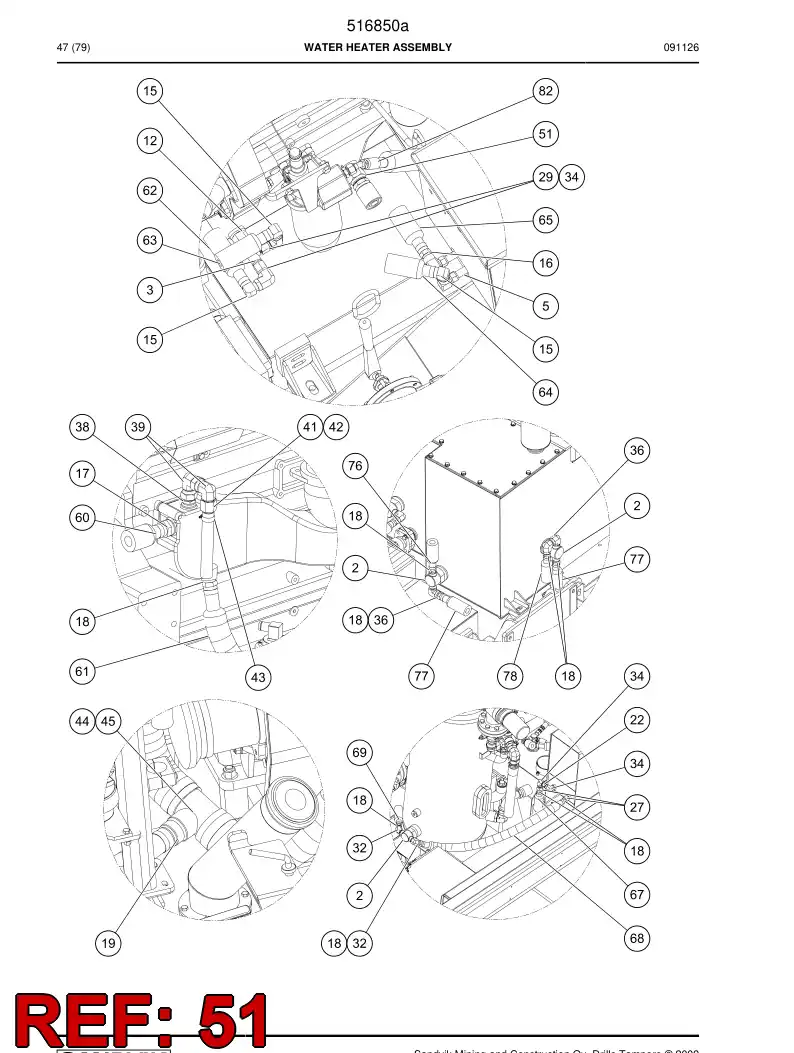 516184 516184 Male connector - Sandvik Technical Drawing