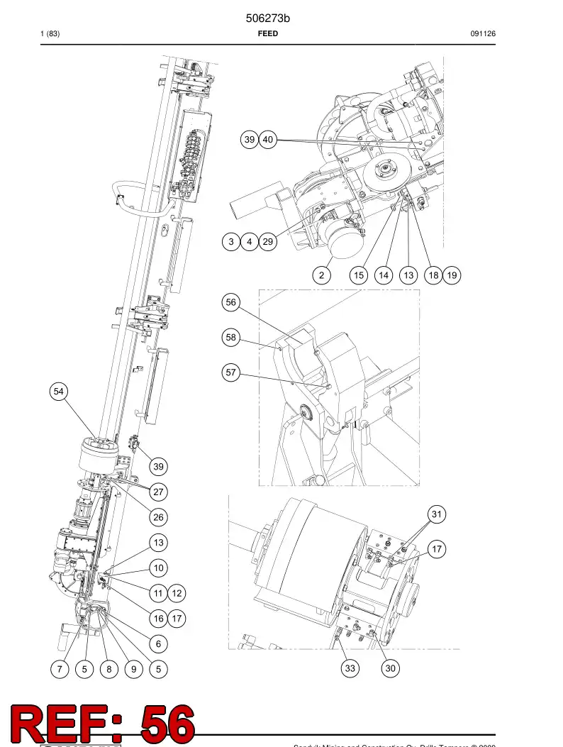 516195 516195 Jaw - Sandvik Technical Drawing