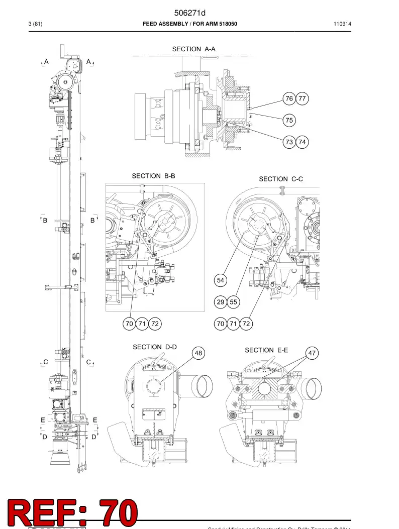 516196 516196 Shim - Sandvik Technical Drawing
