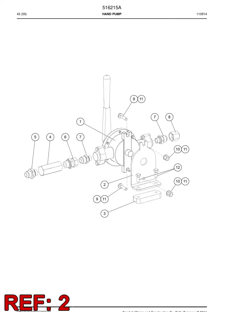 516216 516216 Flange - Sandvik Technical Drawing