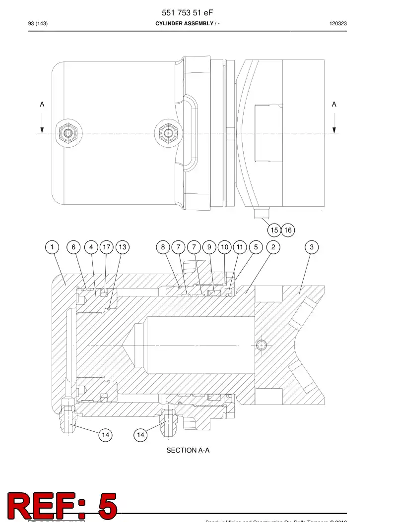 516277 516277 Bushing - Sandvik Technical Drawing