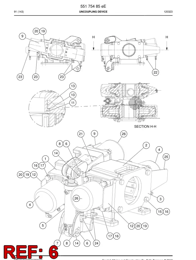 516291 516291 Pin - Sandvik Technical Drawing