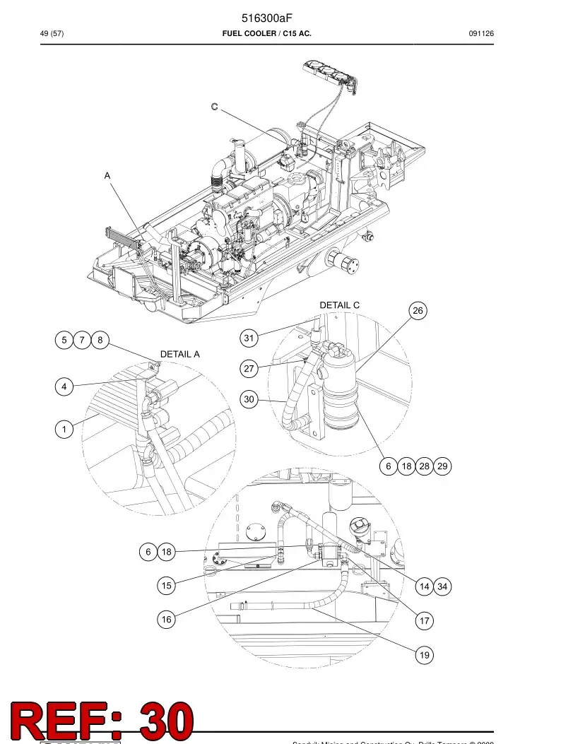 516306 516306 Hose - Sandvik Technical Drawing