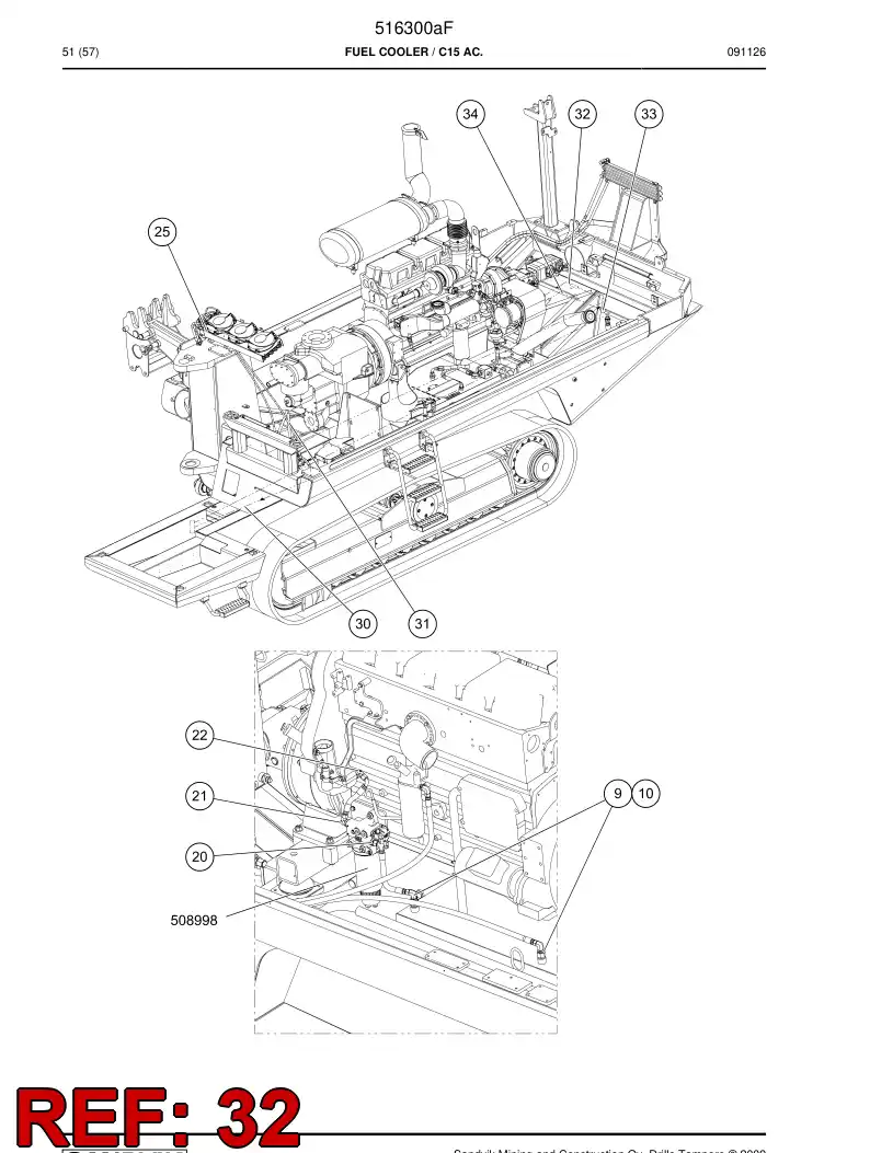 516312 516312 Hose - Sandvik Technical Drawing