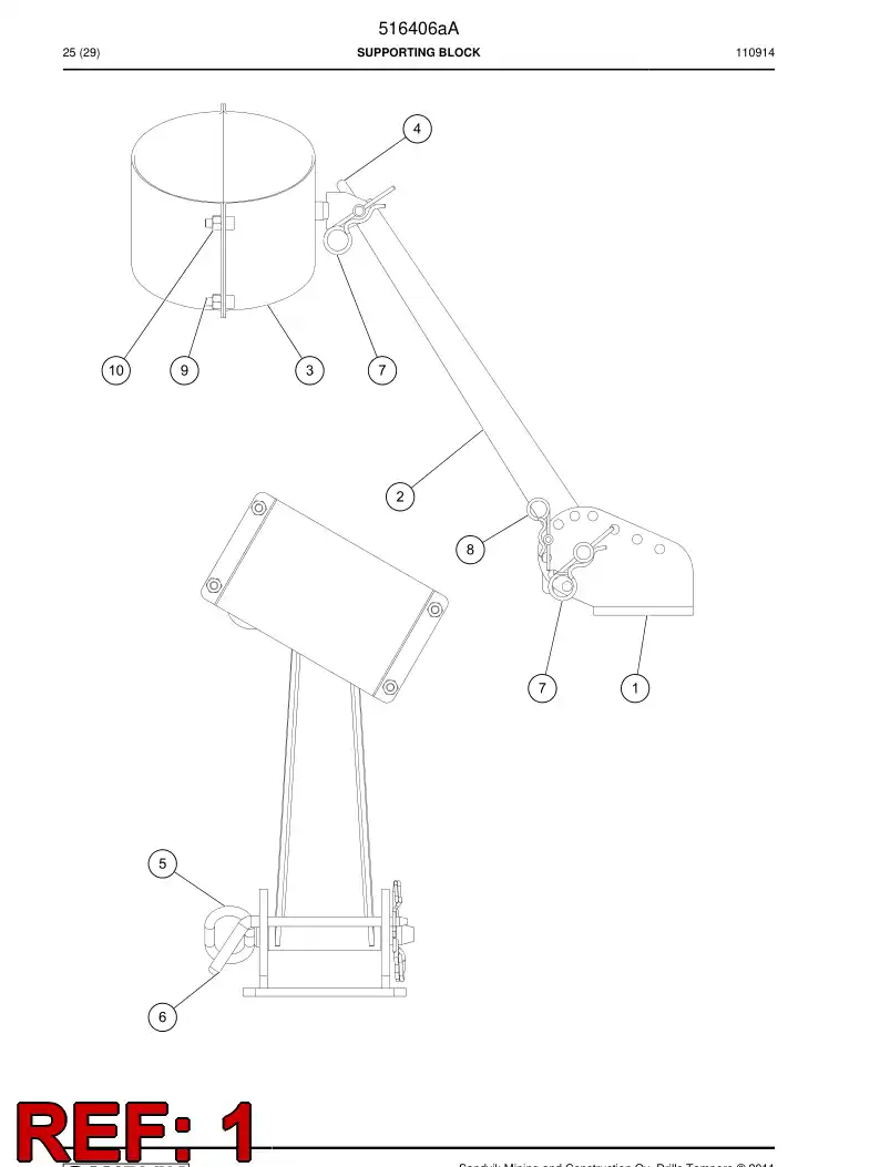 516425 516425 Clevis - Sandvik Technical Drawing