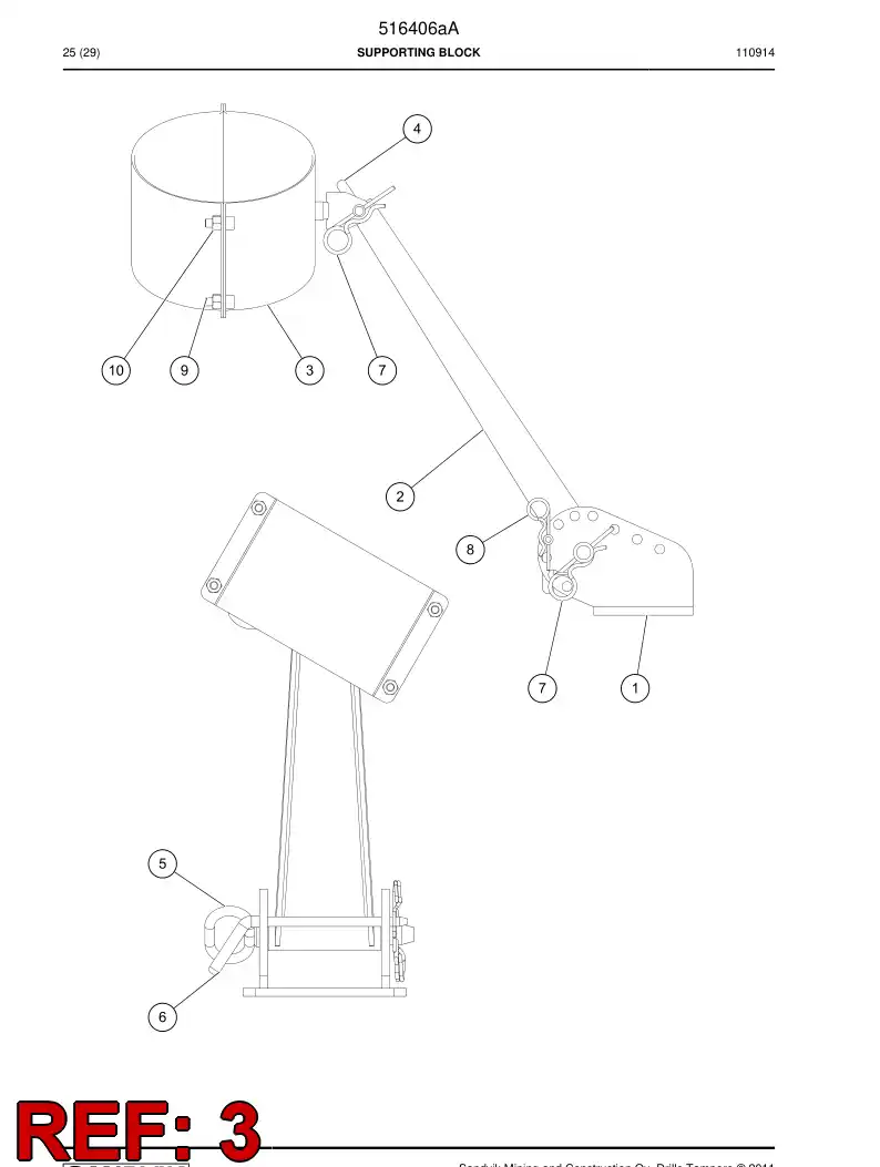 516432 516432 Clamp - Sandvik Technical Drawing