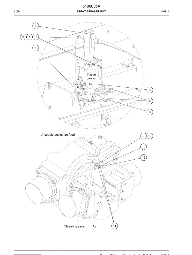 516489 516489 Coupling - Sandvik Technical Drawing