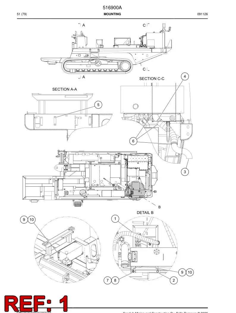 516914 516914 Bracket - Sandvik Technical Drawing