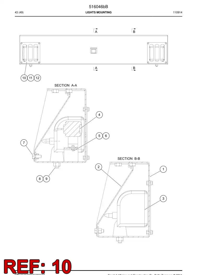 516961 516961 Plate - Sandvik Technical Drawing