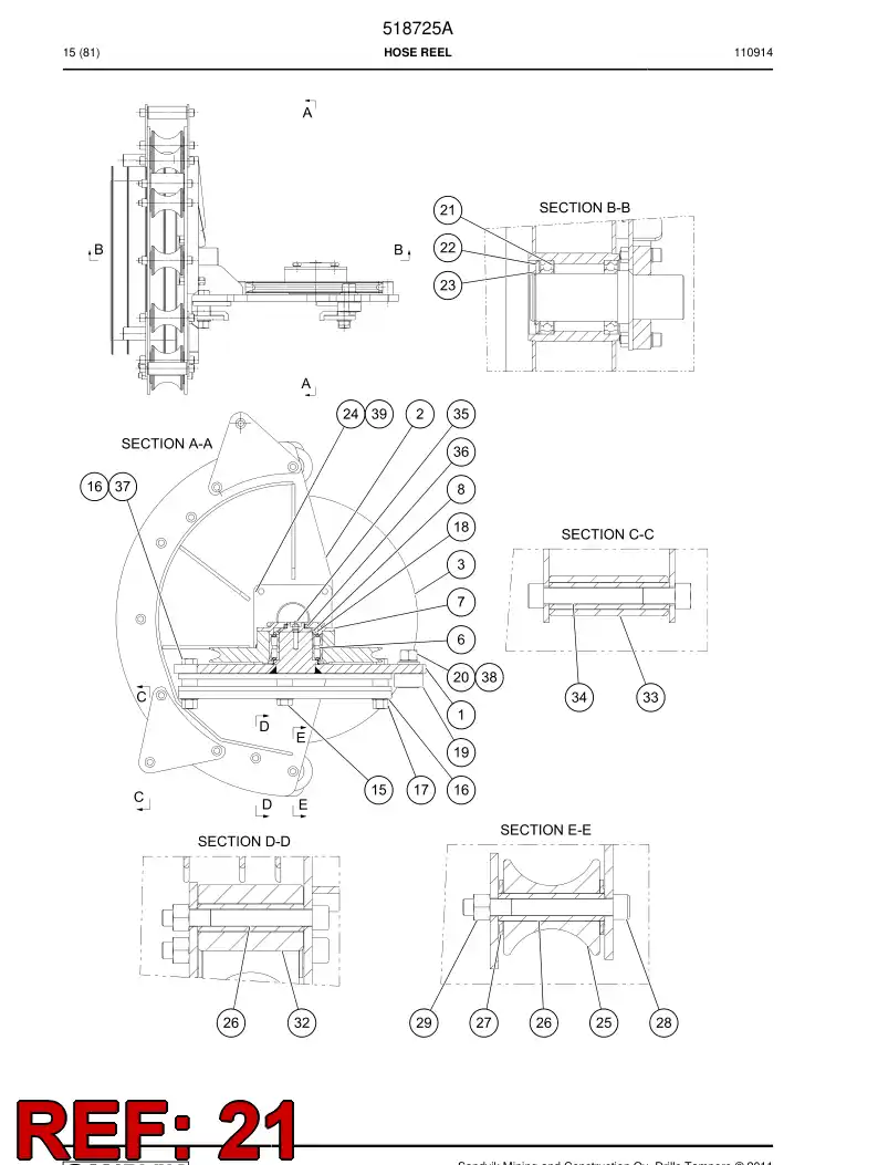 517073 517073 Bearing - Sandvik Technical Drawing