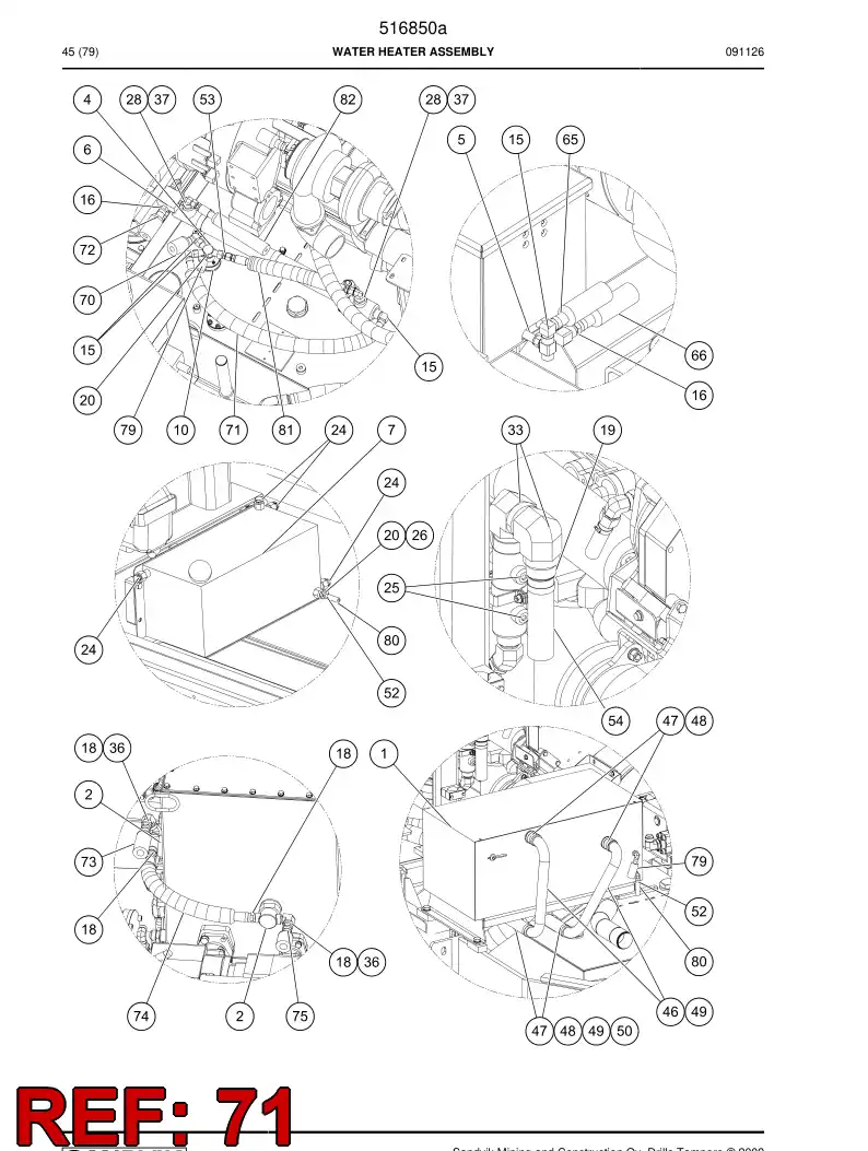 517160 517160 Hose - Sandvik Technical Drawing