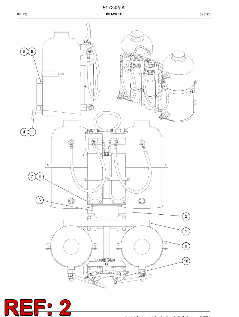 517242a 517242a BRACKET - Sandvik Technical Drawing