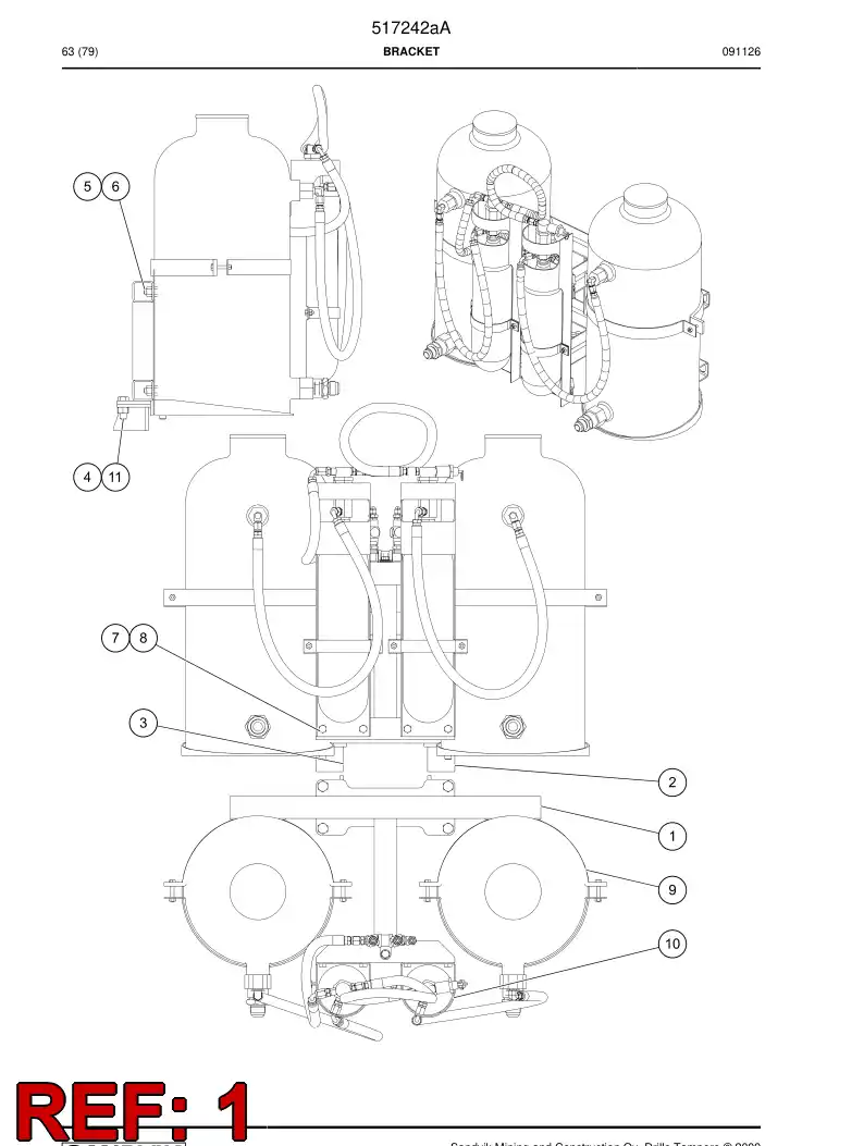 517243 517243 Bracket - Sandvik Technical Drawing