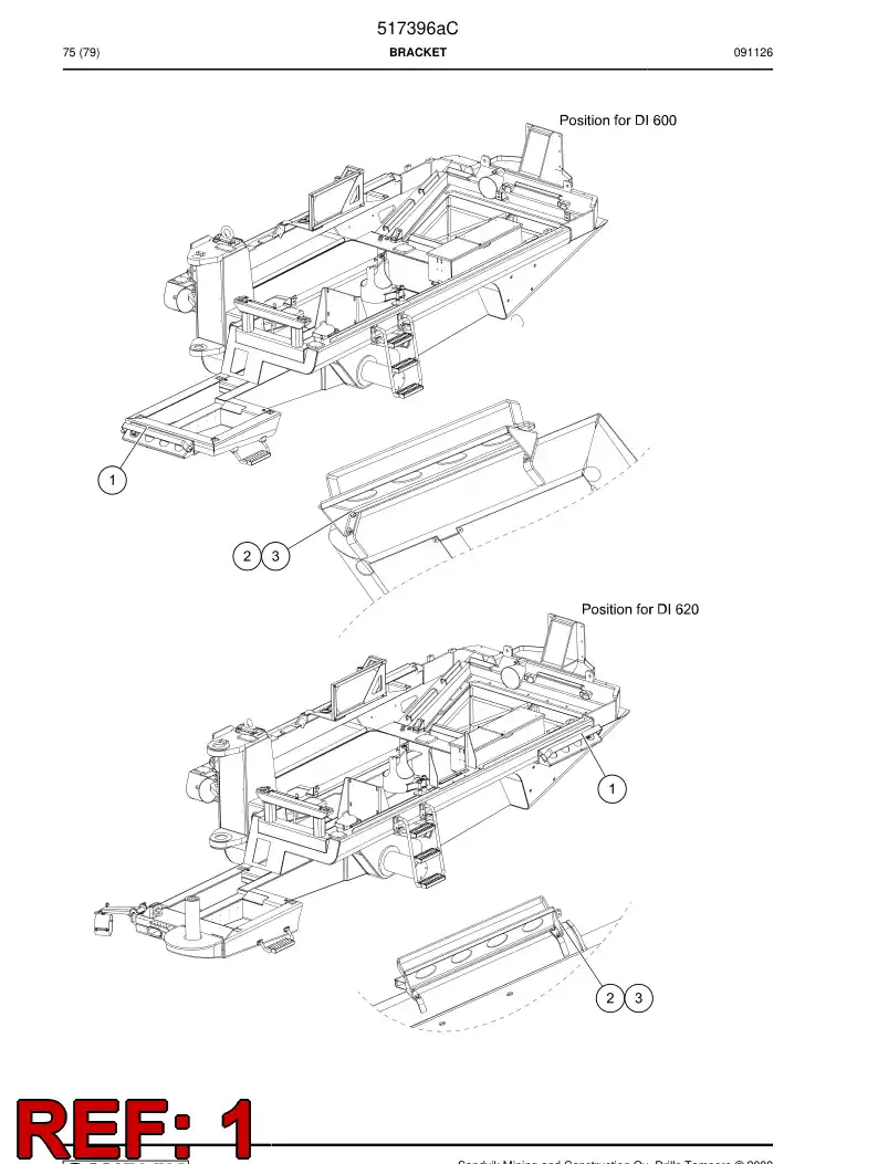 517395 517395 Bracket - Sandvik Technical Drawing