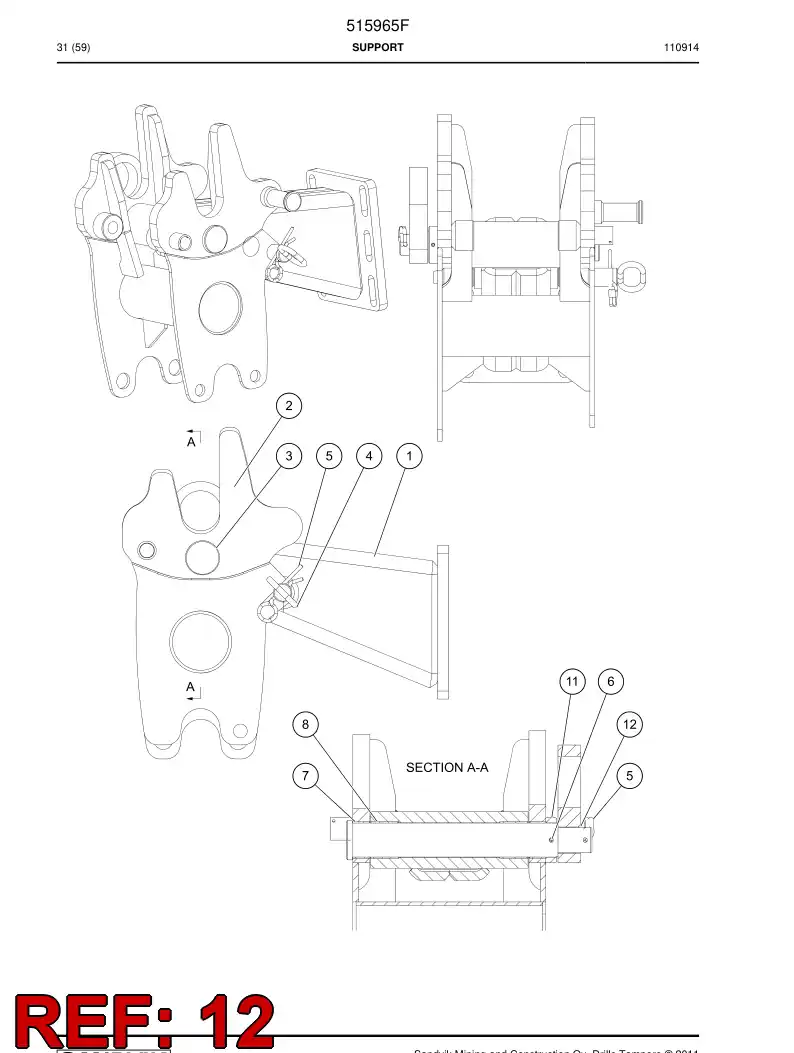 517520 517520 Clip - Sandvik Technical Drawing
