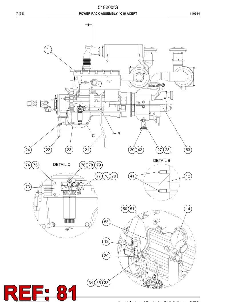 517831 517831 Bolt - Sandvik Technical Drawing