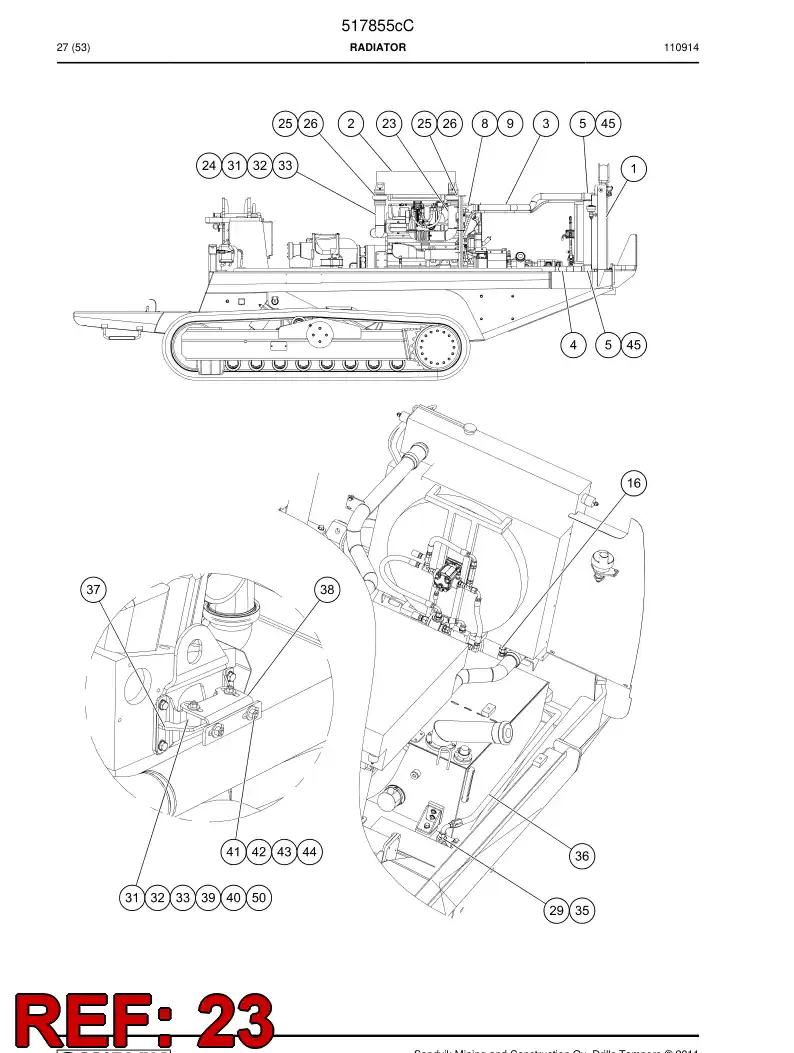 517854 517854 Intake pipe - Sandvik Technical Drawing