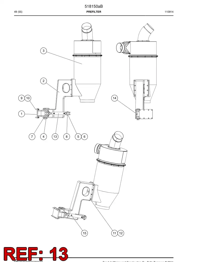 518170 518170 Cylinder - Sandvik Technical Drawing