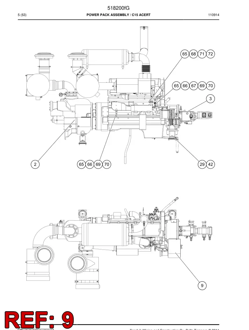 518195 518195 Cover plate - Sandvik Technical Drawing