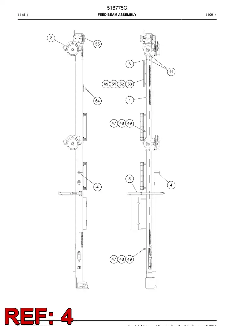 518219 518219 PLATE - Sandvik Technical Drawing