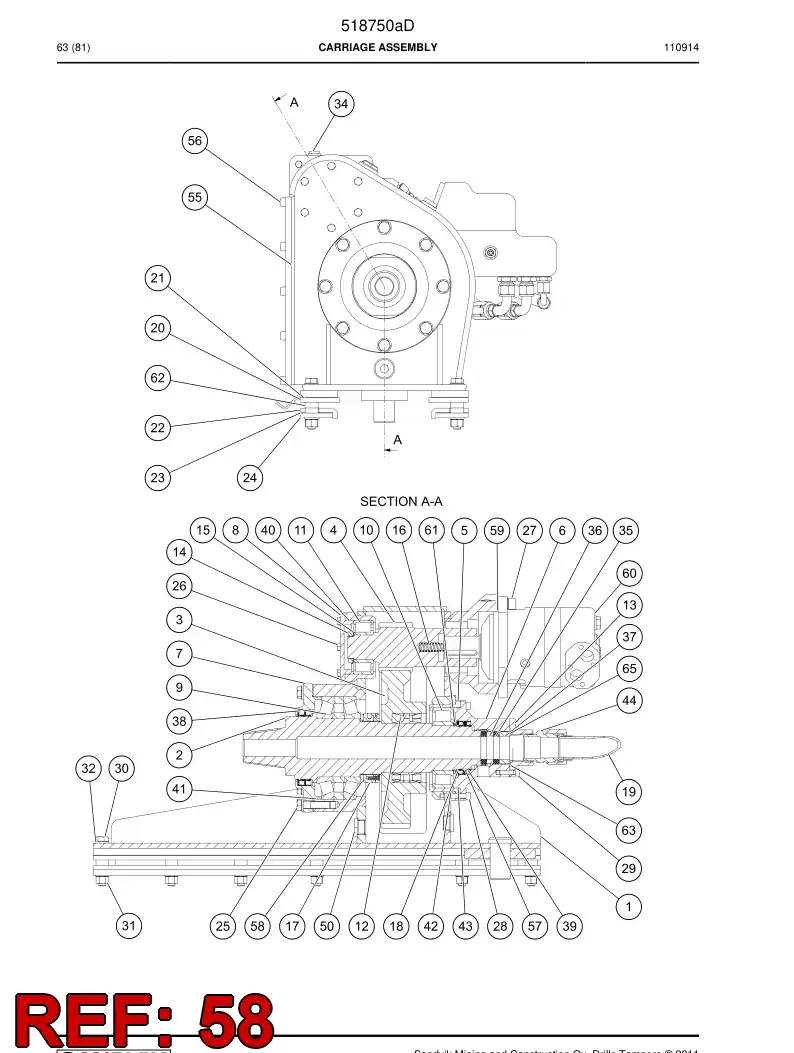 518297 518297 Ring - Sandvik Technical Drawing