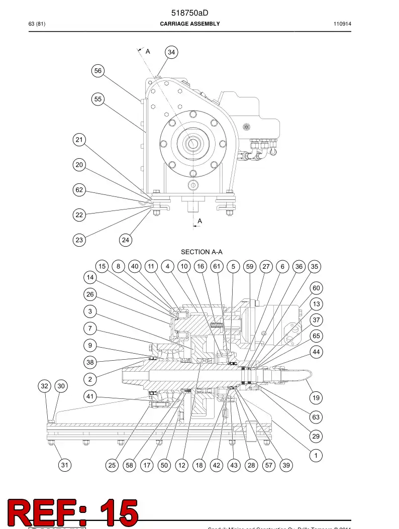 518335 518335 Washer - Sandvik Technical Drawing