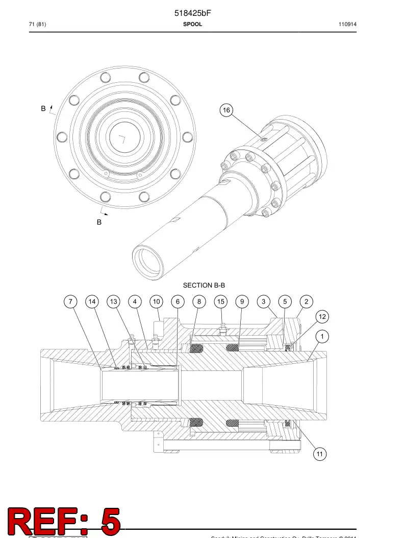 518432 518432 Bushing - Sandvik Technical Drawing