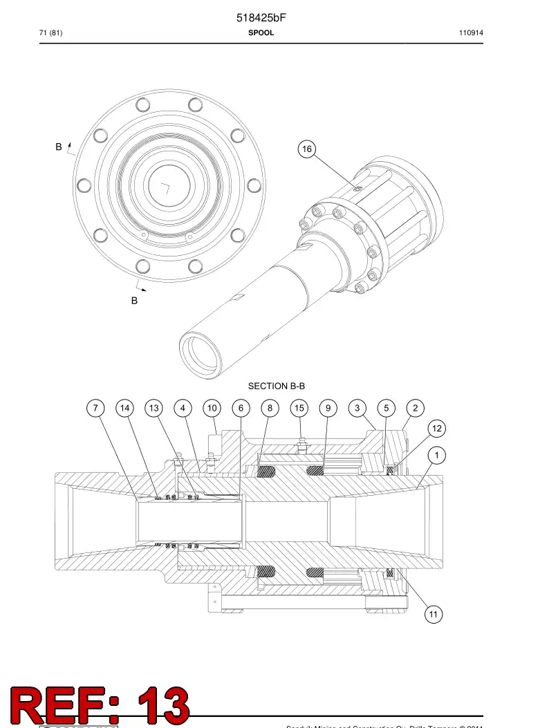 518437 518437 Seal - Sandvik Technical Drawing