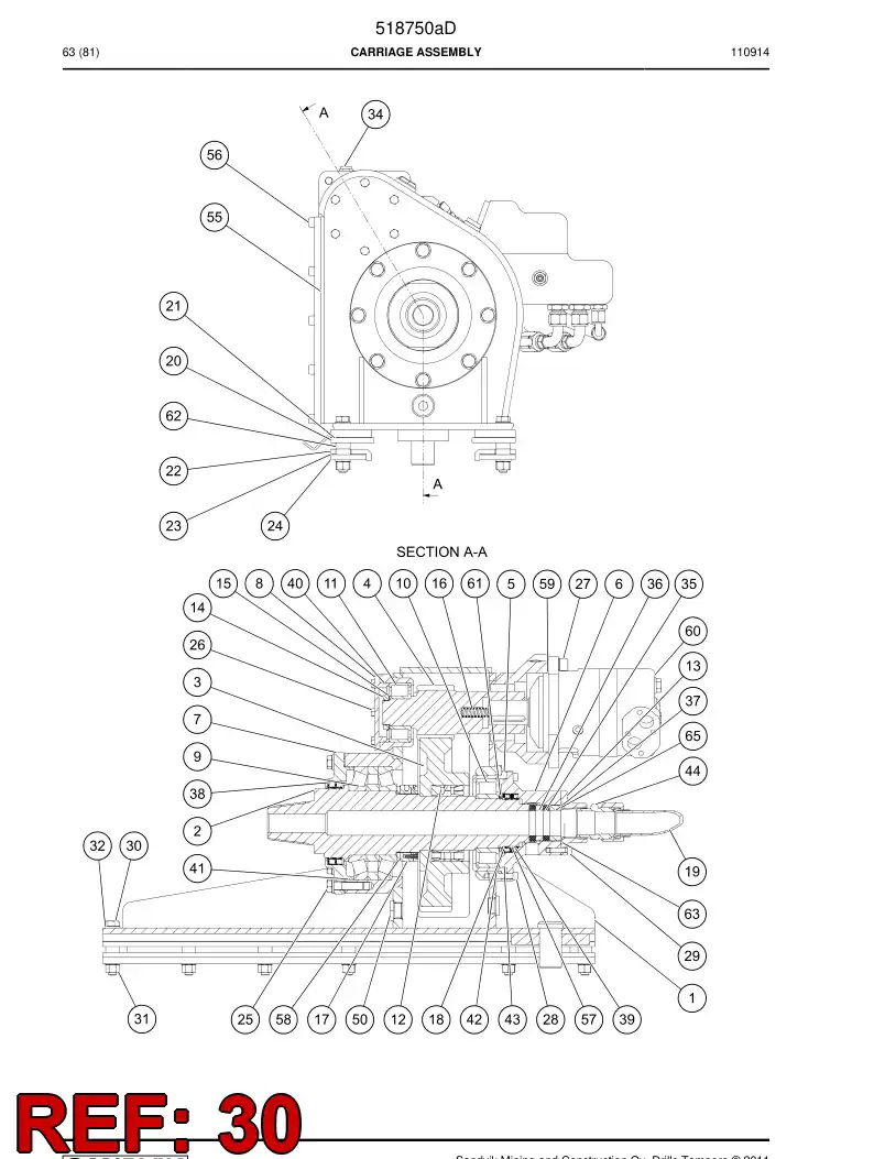 518516 518516 Screw - Sandvik Technical Drawing