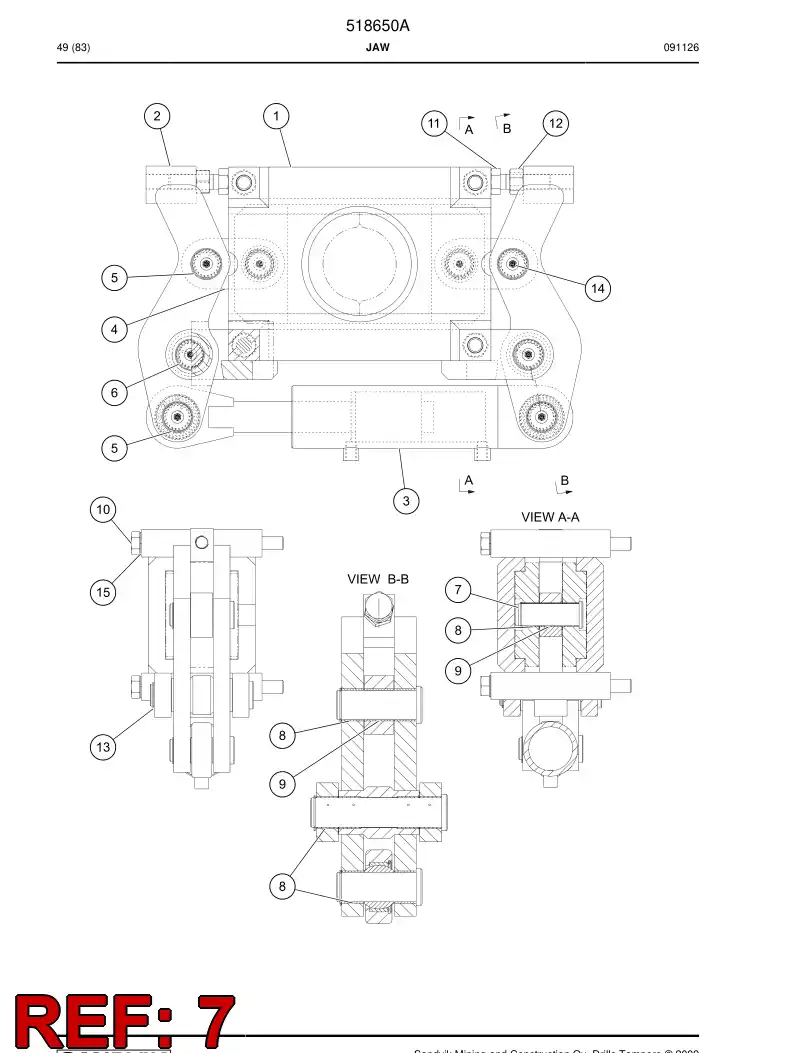 518655 518655 Pin - Sandvik Technical Drawing