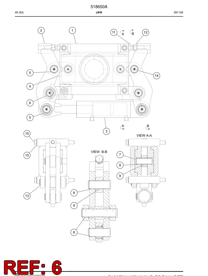 518656 518656 Pin - Sandvik Technical Drawing