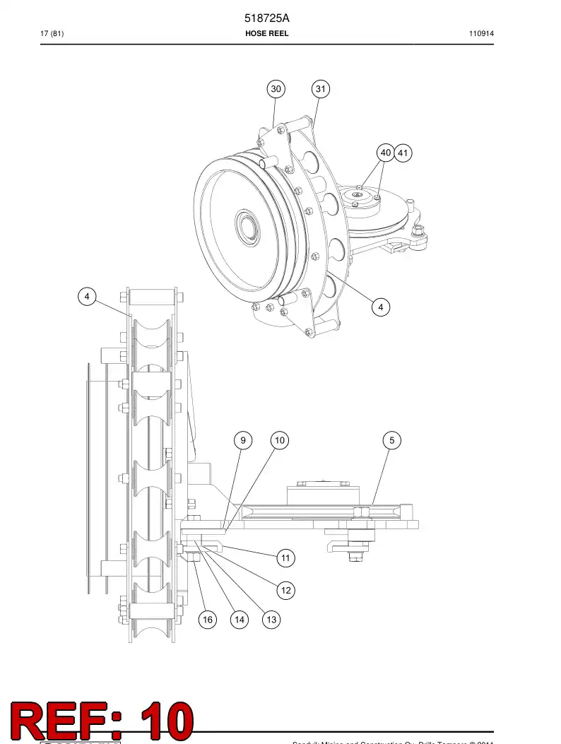 518733 518733 Plate - Sandvik Technical Drawing