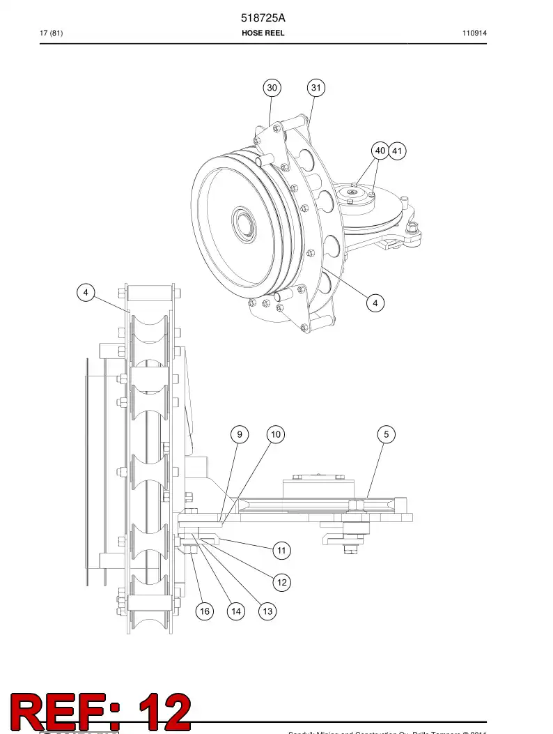 518736 518736 Plate - Sandvik Technical Drawing